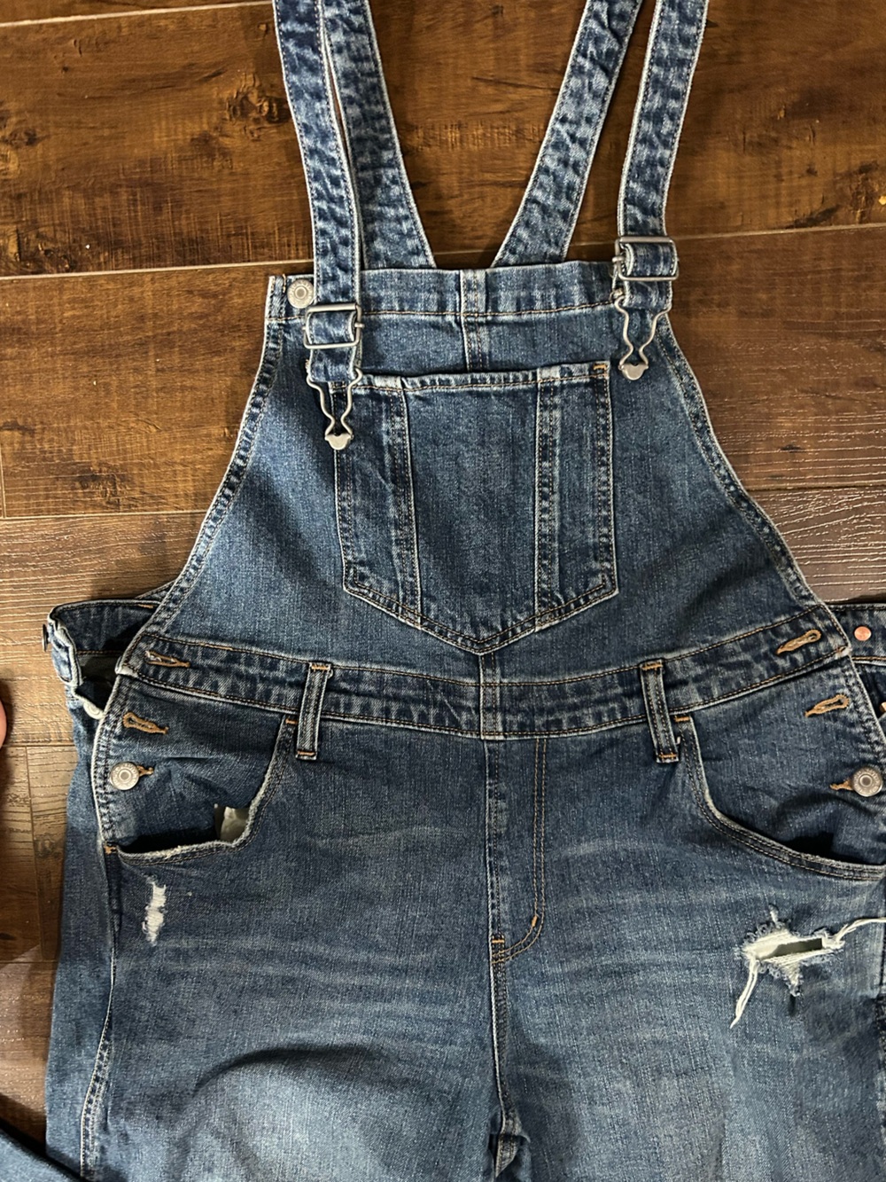 Old Navy Blue Denim Overalls - Picture 3 of 4